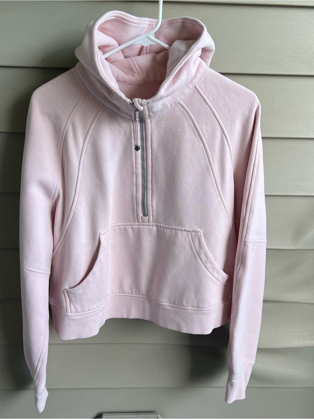 lululemon Scuba Oversized 1/2 Zip Hoodie M/L Strawberry Milkshake